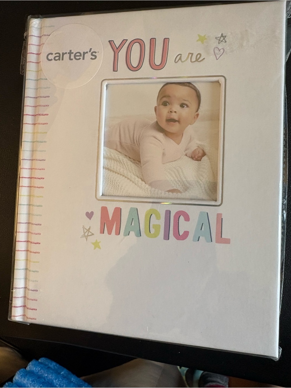 Carter's White Keepsake Photo Frame Album with Pastel 'You Are Magical' Accents